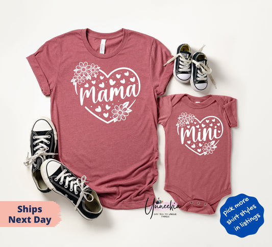 Mama Mini Shirt,Mama Mini Matching Set,Mini Toddler,Mini Youth,Mini Bodysuit,Baby and Mama,Mama T shirt,New Mom Gift Idea,Mini Bodysuit