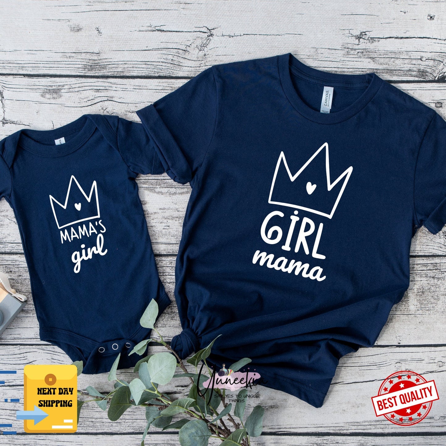 Girl Mama Shirt, Mama's Girl T-Shirt, Matching Mommy And Me Shirt, Mama And Mini Set, Mom Of Girls, First Mothers Day Gift