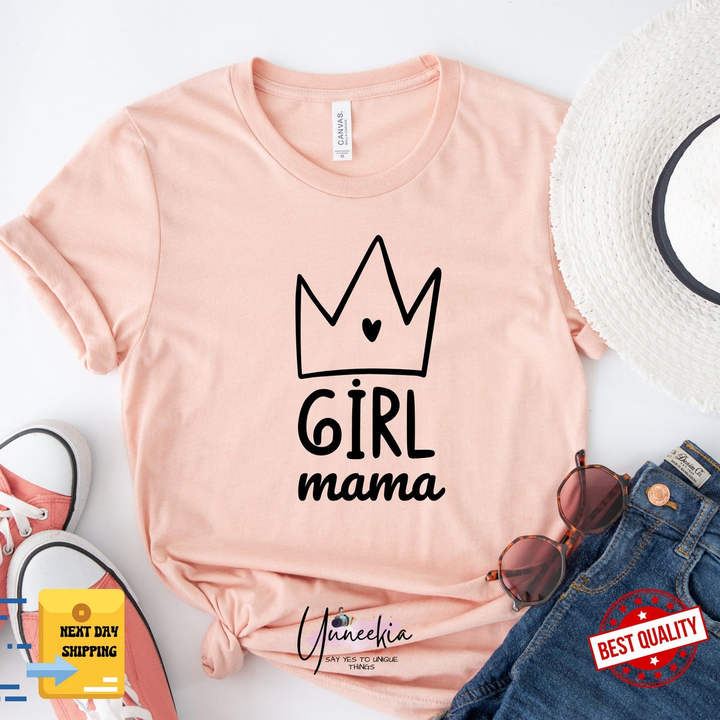 Girl Mama Shirt, Mama's Girl T-Shirt, Matching Mommy And Me Shirt, Mama And Mini Set, Mom Of Girls, First Mothers Day Gift