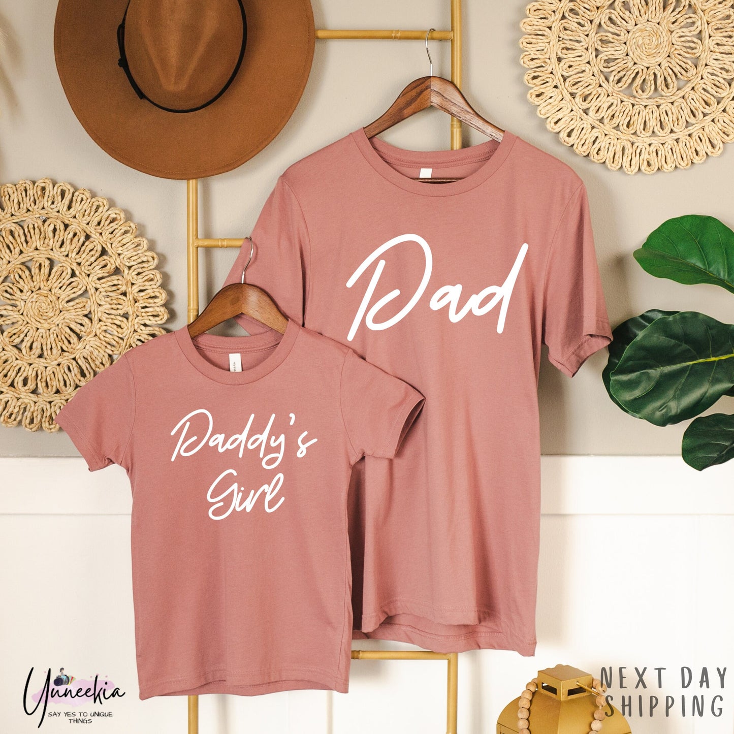 Dad Daddy's Girl Matching Set,Dad Shirt,Gift Bodysuit,Baby Shower Gift,New Dad Gift Idea,Baby and Dad,Newborn,Baby Shower Gift